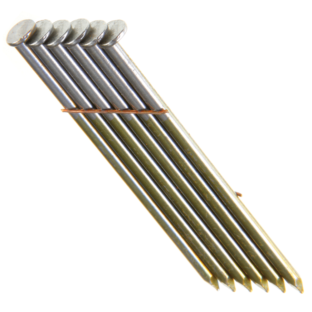 2000 Count 21 Degree Full Round Head Framing Nails - Ring Shank, Plastic Collated - For Nailers