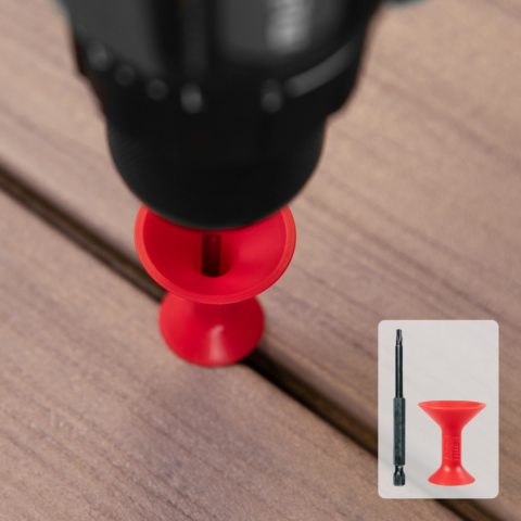 Hidden Deck Clip with Stabilizer Tool