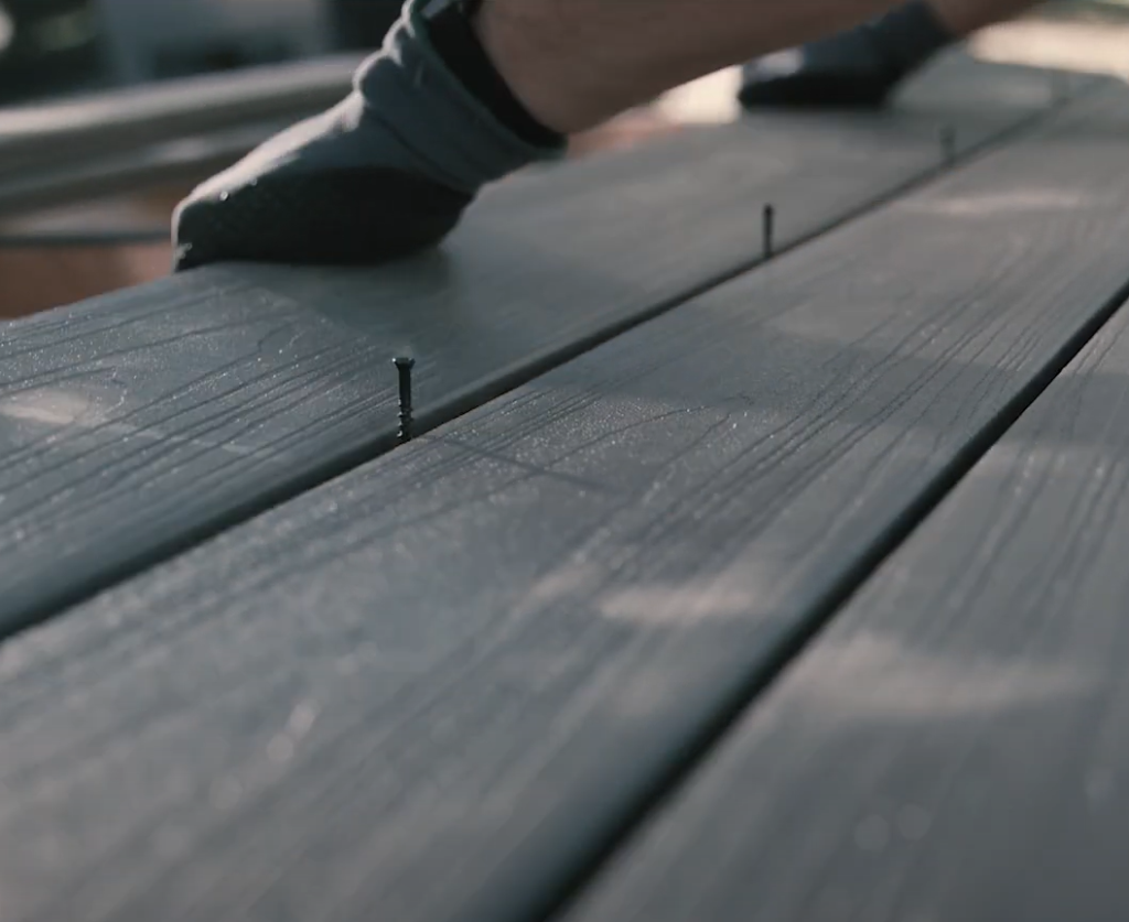 Ninja Hidden Deck Clip - Step 6: Slide the next deck board into place.