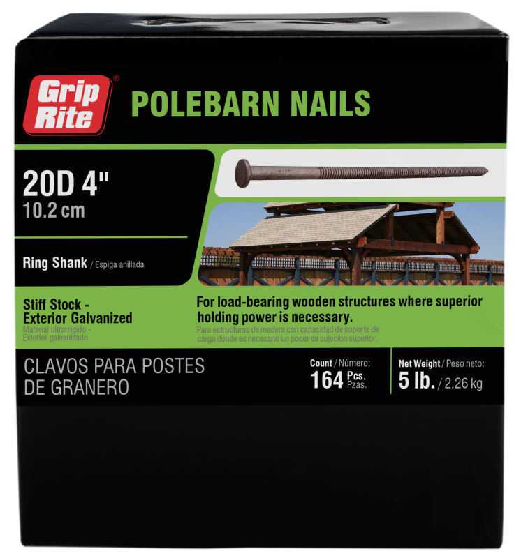 Pole Barn Nails | Carbon Steel Pole Barn Nails | Grip-Rite®
