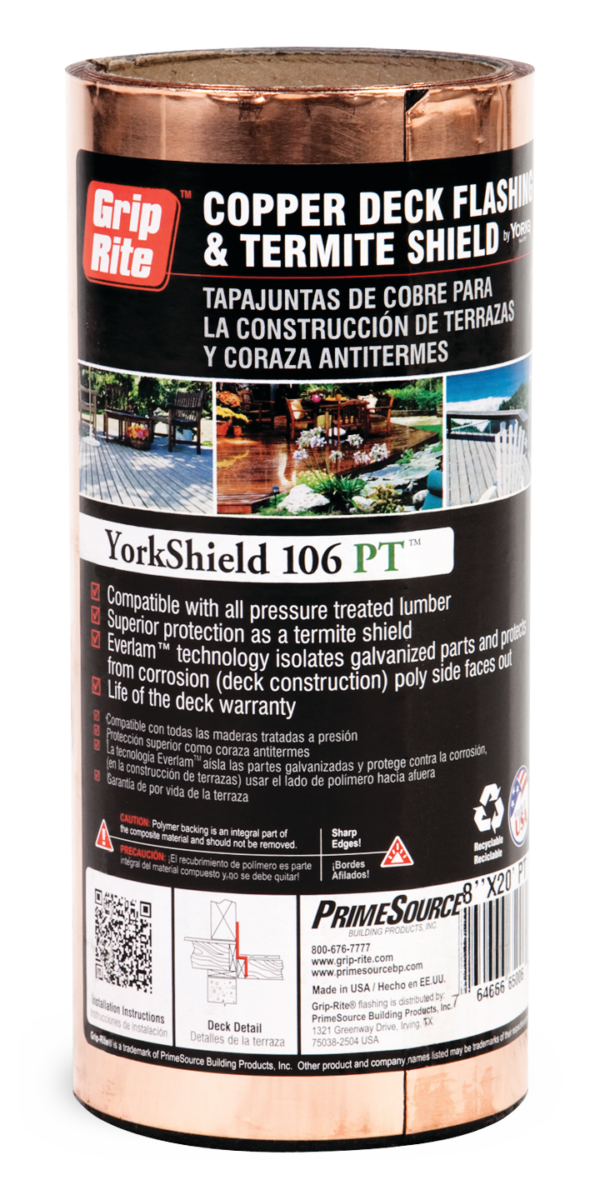 Copper Flashing and Termite Shield GripRite