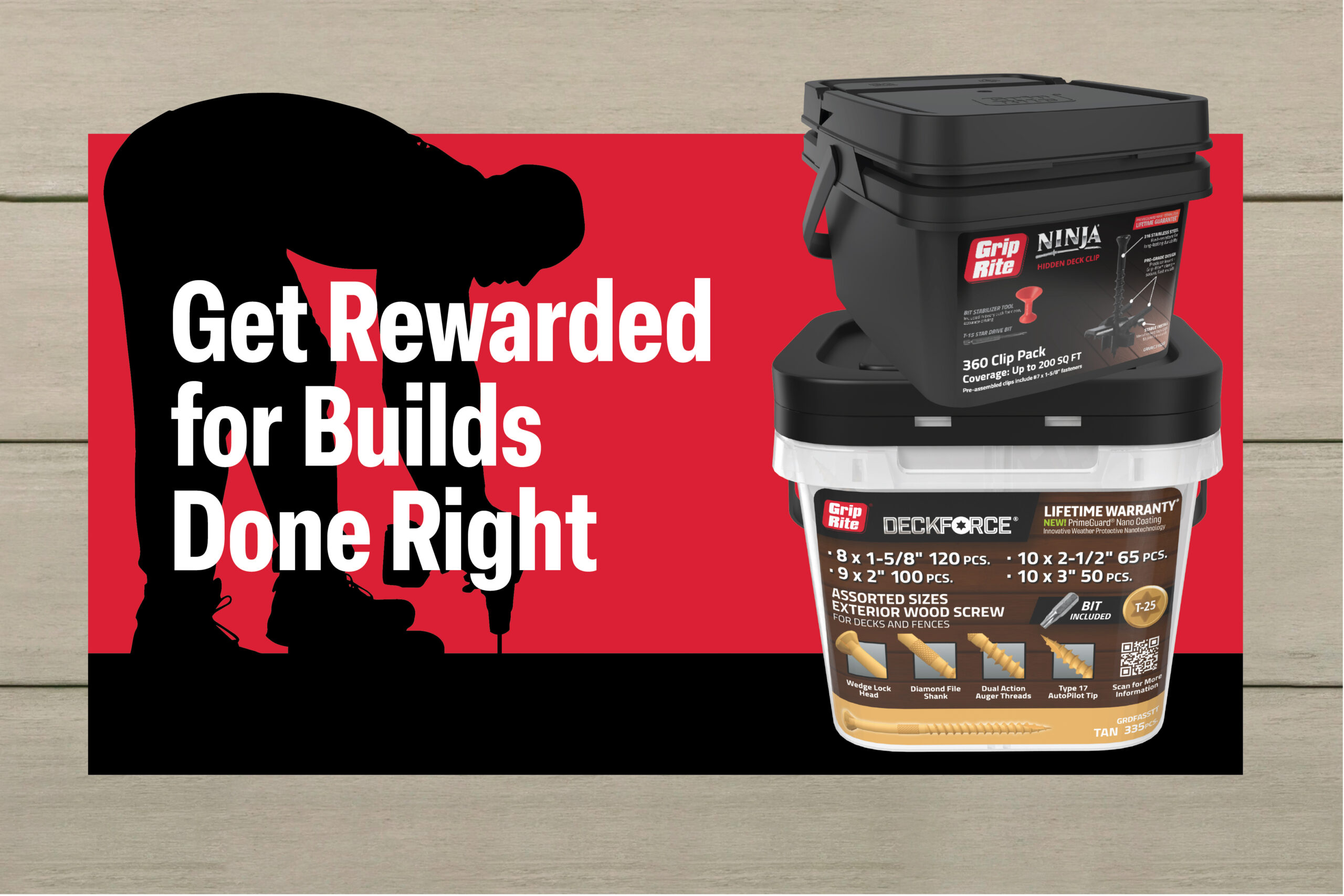 Man behind over, screwing in a fastener.